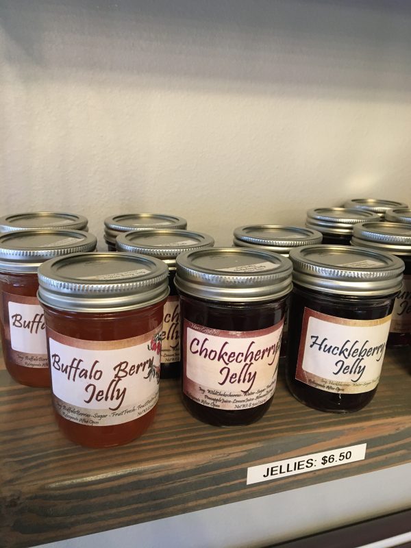 Buffalo Berry Jelly mason jars